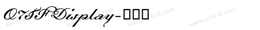 O7TF Display字体转换